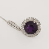 6.59ct Amethyst Necklace with pendant