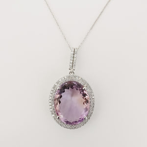 19.76ct Amethyst Necklace with pendant