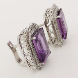 19.59ct Amethyst Earrings