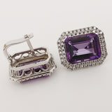 19.59ct Amethyst Earrings