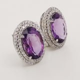 18.24ct Amethyst Earrings