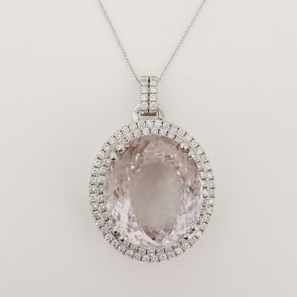 36.85ct Amethyst Necklace with pendant