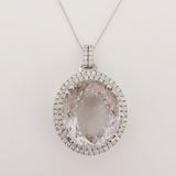 36.85ct Amethyst Necklace with pendant