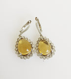 15.13ct Citrine and Diamond Earrings