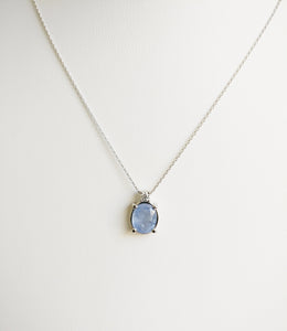 4.50ct Sapphire and Diamond Necklace with Pendant