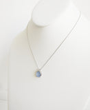 4.50ct Sapphire and Diamond Necklace with Pendant