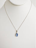 3.85ct Sapphire and Diamond Necklace with Pendant