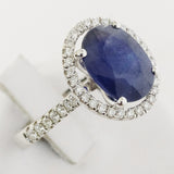 5.25ct Sapphire and Diamond Ring