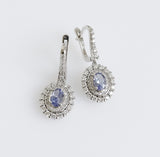 2.59ct Tanzanite and Diamond Earrings