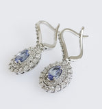 2.59ct Tanzanite and Diamond Earrings