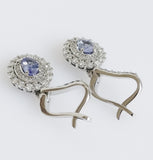 2.59ct Tanzanite and Diamond Earrings