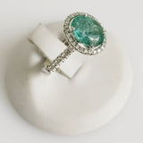 2.89ct Emerald and Diamond Ring