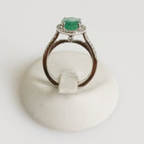 2.89ct Emerald and Diamond Ring