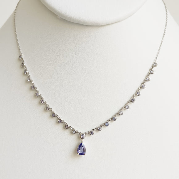 1.26ct Tanzanite Necklace with Pendant