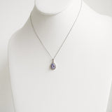 1.31ct Tanzanite and Diamond Necklace with pendant