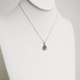 1.31ct Tanzanite and Diamond Necklace with pendant