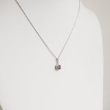 0.74ct Sapphire and Diamond Necklace with Pendant