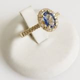 1.16ct Sapphire and Diamond Ring