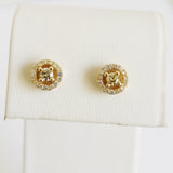 0.37ct Diamond Center Stone and Diamond Stone Earrings