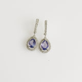 2.38ct Tanzanite and Diamond Earrings