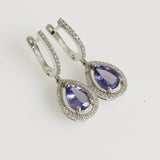 2.38ct Tanzanite and Diamond Earrings