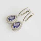 2.38ct Tanzanite and Diamond Earrings