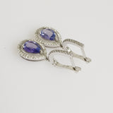 2.38ct Tanzanite and Diamond Earrings