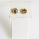 1.18ct Tanzanite and Diamond Earrings