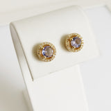 1.18ct Tanzanite and Diamond Earrings