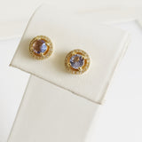 1.18ct Tanzanite and Diamond Earrings