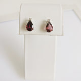 2.09ct Rubellite and Diamond Earrings