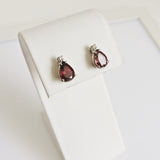 2.09ct Rubellite and Diamond Earrings