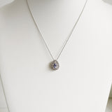 1.52ct Tanzanite and Diamond Necklace with Pendant