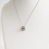 1.52ct Tanzanite and Diamond Necklace with Pendant