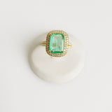 3.91ct Emerald and Diamond Ring