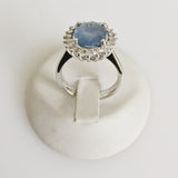 4.88ct Sapphire and Diamond Ring