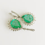 9.90ct Emerald and Diamond Earrings