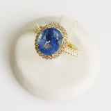 4.21ct Sapphire and Diamond Ring