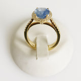 4.21ct Sapphire and Diamond Ring