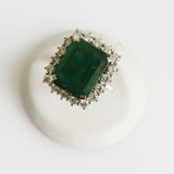 9.81ct Emerald and Diamond Ring