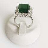 9.81ct Emerald and Diamond Ring