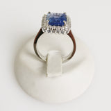 5.21ct Sapphire and Diamond Ring