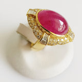 17.02ct Ruby and Diamond Ring