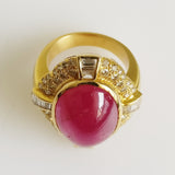 17.02ct Ruby and Diamond Ring