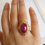 17.02ct Ruby and Diamond Ring