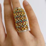 3.42ct Diamond and Gemstone Ring