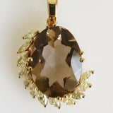 43.96ct Smokey Quartz and Diamond Set