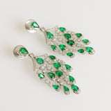 10.50ct Emerald and Diamond Earrings