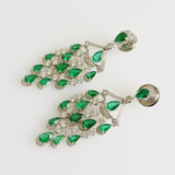 10.50ct Emerald and Diamond Earrings