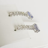 3.11ct Tanzanite and Diamond Earrings